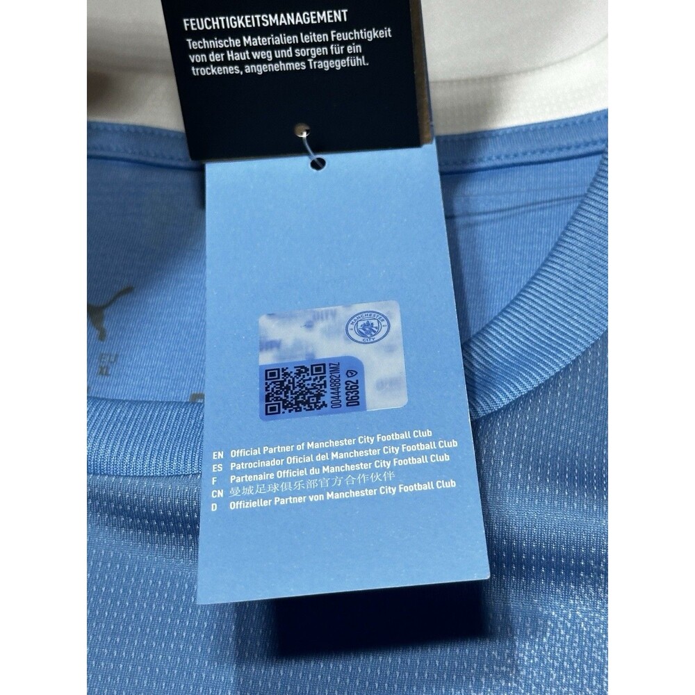 Puma Manchester City Home Jersey Mens Size XL Authentic 780338 NWT New - Picture 14 of 15